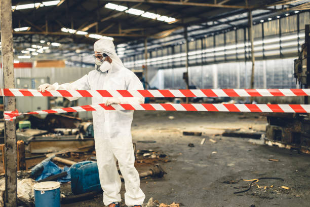 Professional Biohazard technician working in Copalis Beach, WA